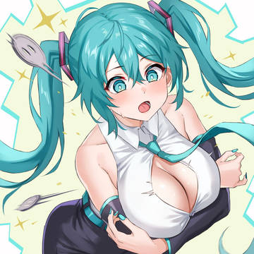 やはり少し胸が大きい気がする初音ミク