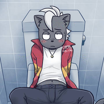 トイレで・・・