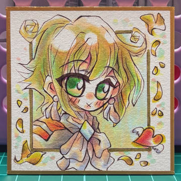 ガンダムファンアートイラスト　豆色紙