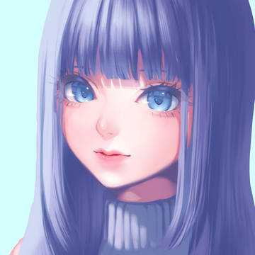 冬の光に包まれた、青い瞳の女の子❄️🫧