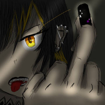 「Fxxk off.」