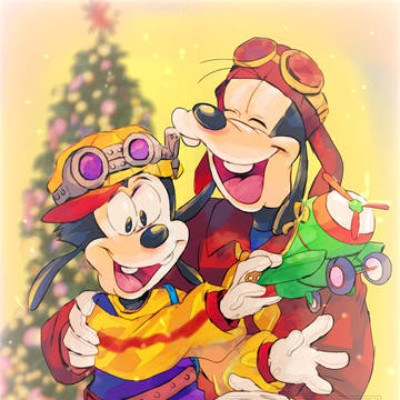 クリスマス親子・リクエスト絵