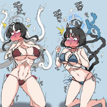 土生アザミvs桐生キキョウの水中息止め対決