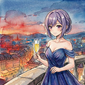 ケチンは美しいドレスを着ている
