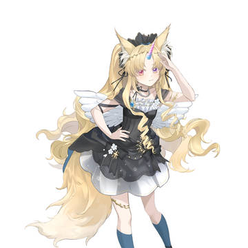 虹角の幻想狐少女