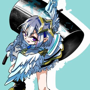 ハンマーを構える天音かなた