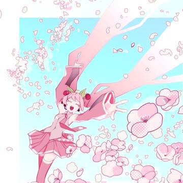 桜に嵐