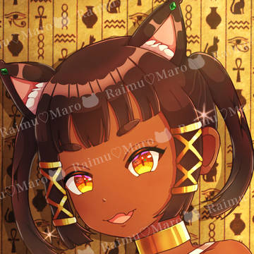 褐色猫耳エジプト娘