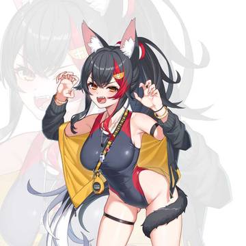 ケモミミ学園水泳部 大神ミオ
