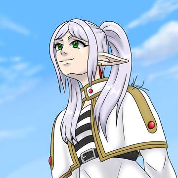 Frieren meme fanart