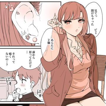 ピアスを開けた友達の話