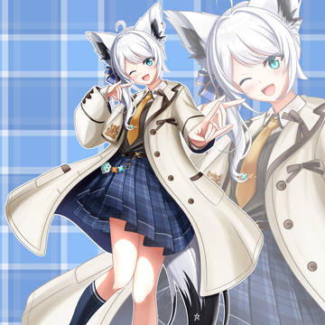 制服サイドテール白上フブキ（差分あり）