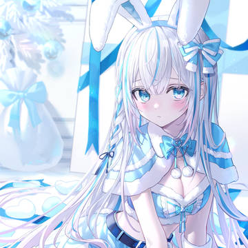水色サンタ🐰🩵🤍