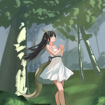 竜人少女の祈祷者