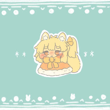 リボン結びのマフラー