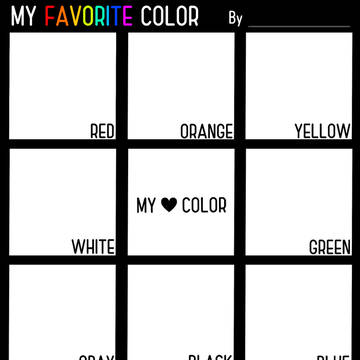 【テンプレ素材】MY FAVORITE COLOR【私色一覧表】