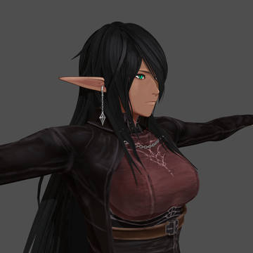黒龍ちゃん３Dモデル進捗