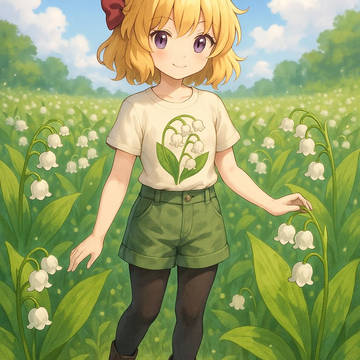 鈴蘭畑の少女