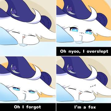 sleepy fox