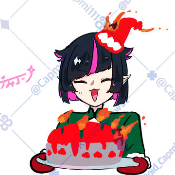 クリスマスケーキを作ったリリアちゃん…