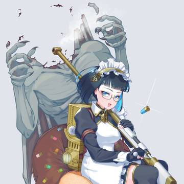 銃とメイドとドーナツと