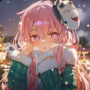 「雪が降ると、仮面も静かになる気がする。」