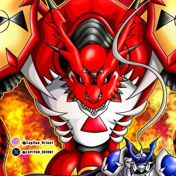 ChaosGallantmon and Megidramon