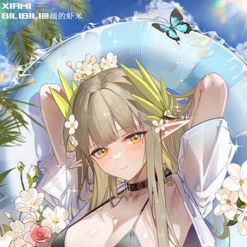 夏天画水