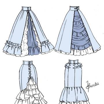 ロングスカートのアイデア