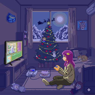 クリスマスを幻のPlayStationで遊ぶおきゅたん
