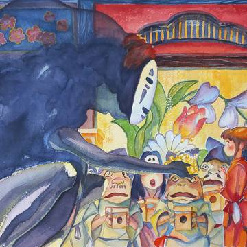Spirited away watercolor 1