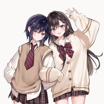 ゆるニットJK姉妹
