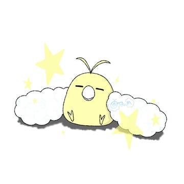 色チルットの休憩中