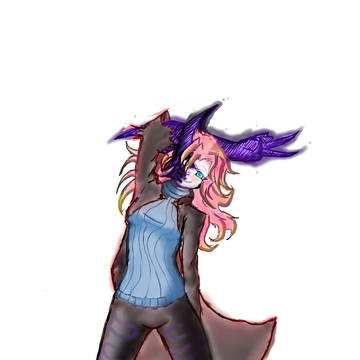 Purple Demon Girl!!