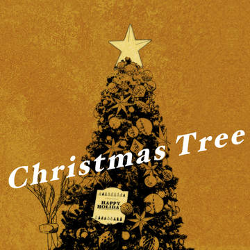 クリスマスツリー/フリー線画