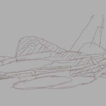 落書きで書いたF-15J