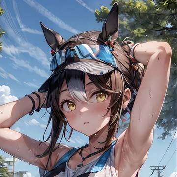 獣人×浸水×薄着（ドルフィンパンツ）
