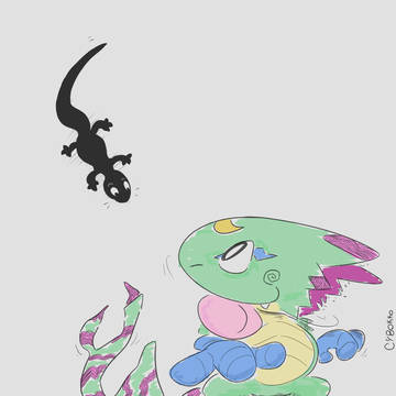 Strange gecko, nice gecko