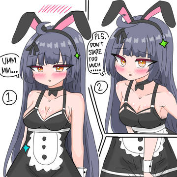 Okra's wished maid outfit