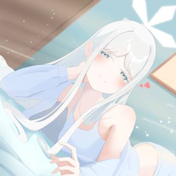 朝ナグサにおこされたいの絵