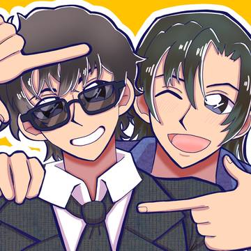 名探偵コナン爆処組描いた〜!!!