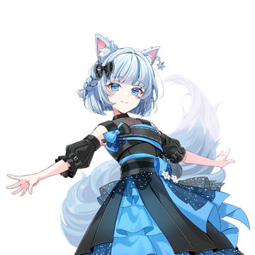 【お仕事】雪月花コハクさんキービジュ&衣装デザイン