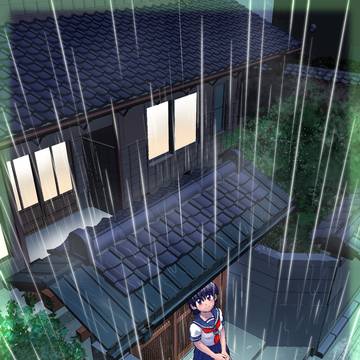 夜の待ち合わせ雨も降ってきたけれど…