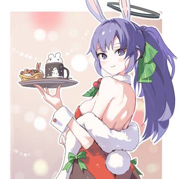 クリスマスバニーガール
