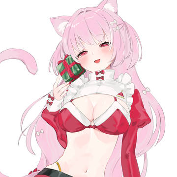 サイバー水着なサンタ猫ちゃん