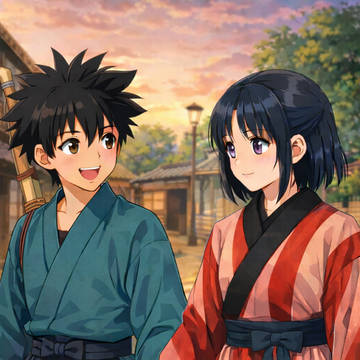 仲睦まじい弥彦と燕