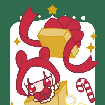 クリスマスプレゼントうさぎ