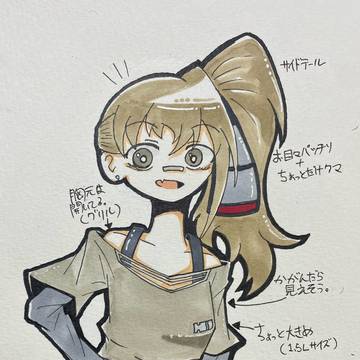 【愛車擬人化】プリプリ(仮名) 設定画+落書き