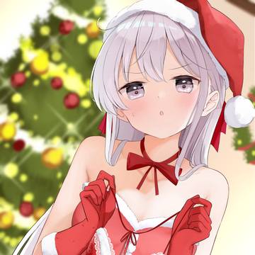 ▼妹はきわどいサンタ下着を手に入れた!