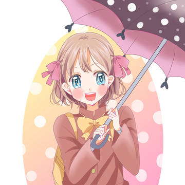 傘と女の子